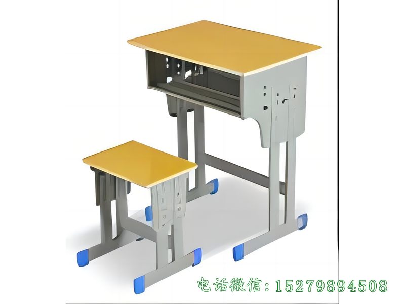 甘井子双柱单人课桌凳