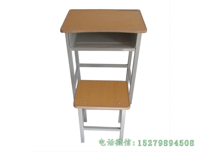 甘井子单人钢木课桌凳