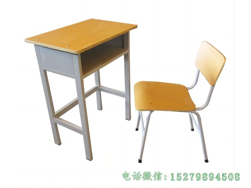 甘井子钢木结合单人课桌椅