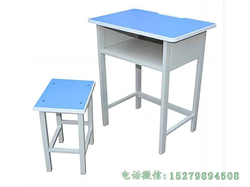 饶阳钢架单人课桌椅