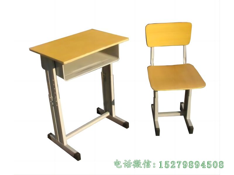 恩施单人可调课桌椅