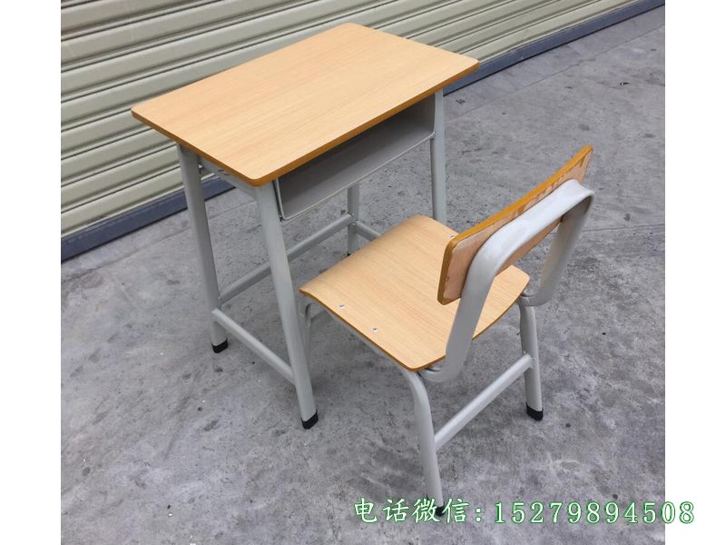 恩施单人钢木课桌椅