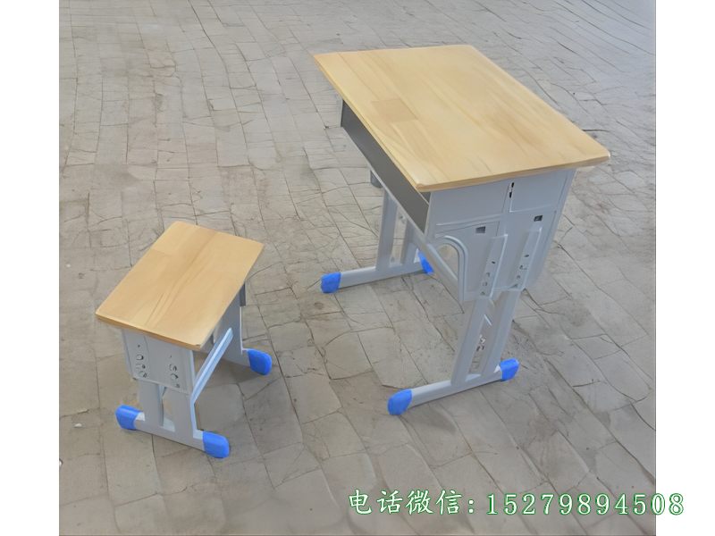 黎川县单人钢木课桌凳