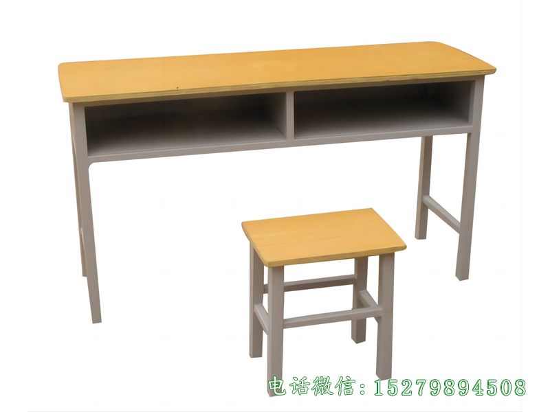 钢木培训课桌椅