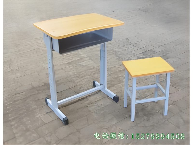 兴安县单人位钢木课桌凳