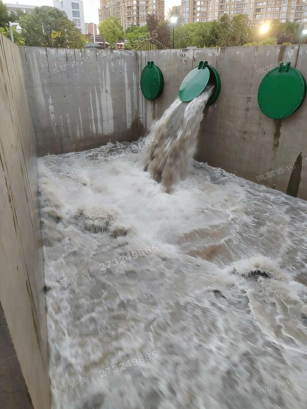 汝阳县多组安装铸铁拍门