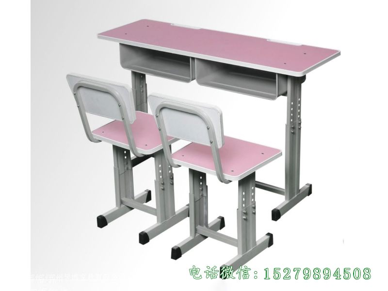 清涧县可升降双人课桌椅