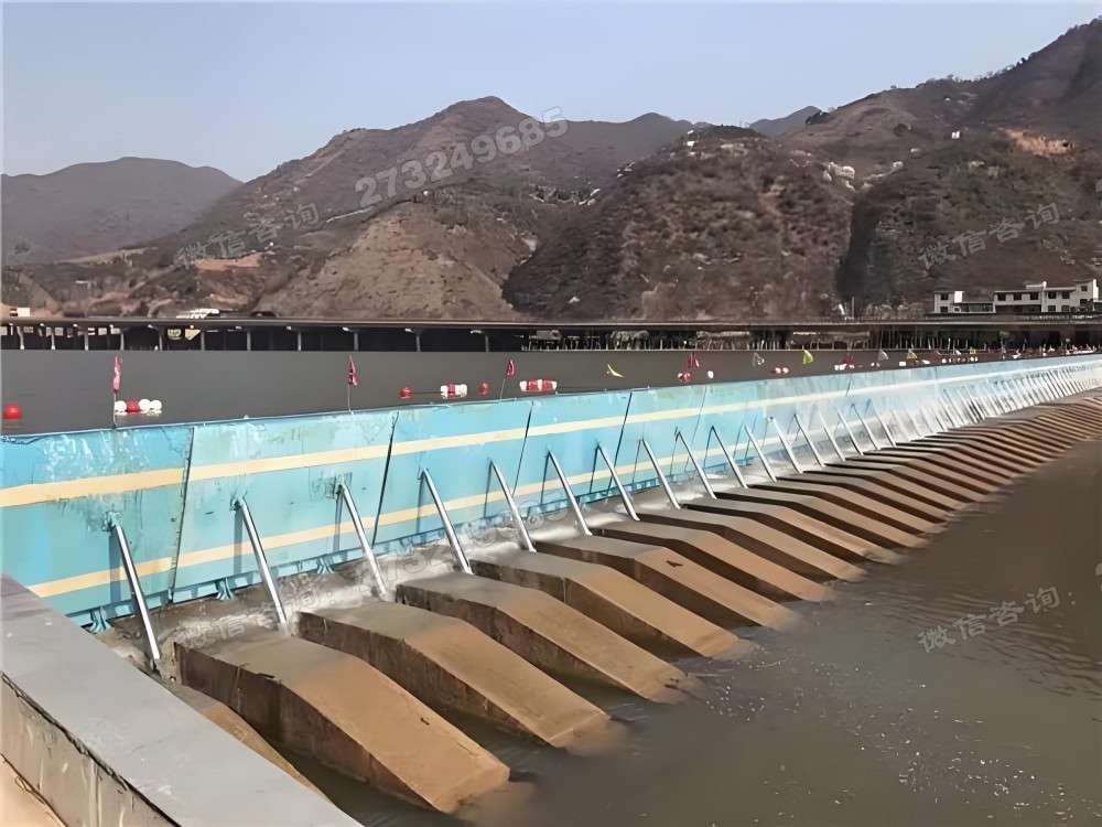 皋兰县蓝黄条纹液压钢坝