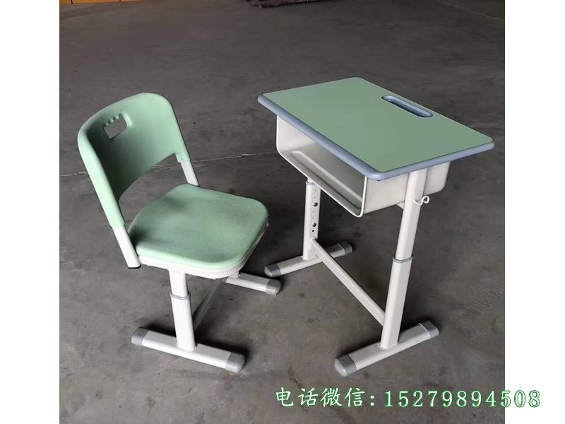 西湖钢架塑面小学课桌椅